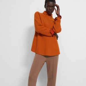 THEORY MOVING RIB CASHMERE SWEATER